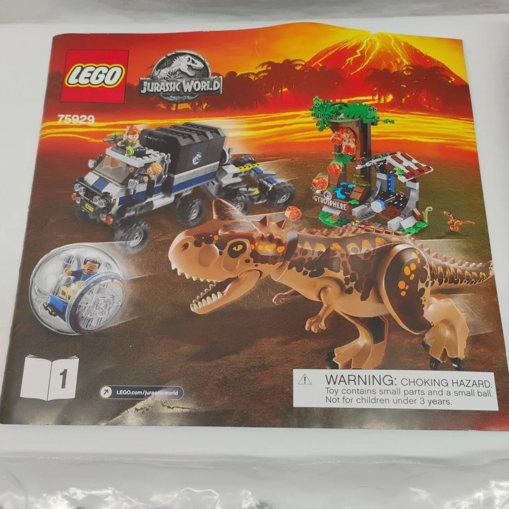Lego Jurassic World 75929 Replacement Parts Lot & Instruction Books Bag 5 Sealed